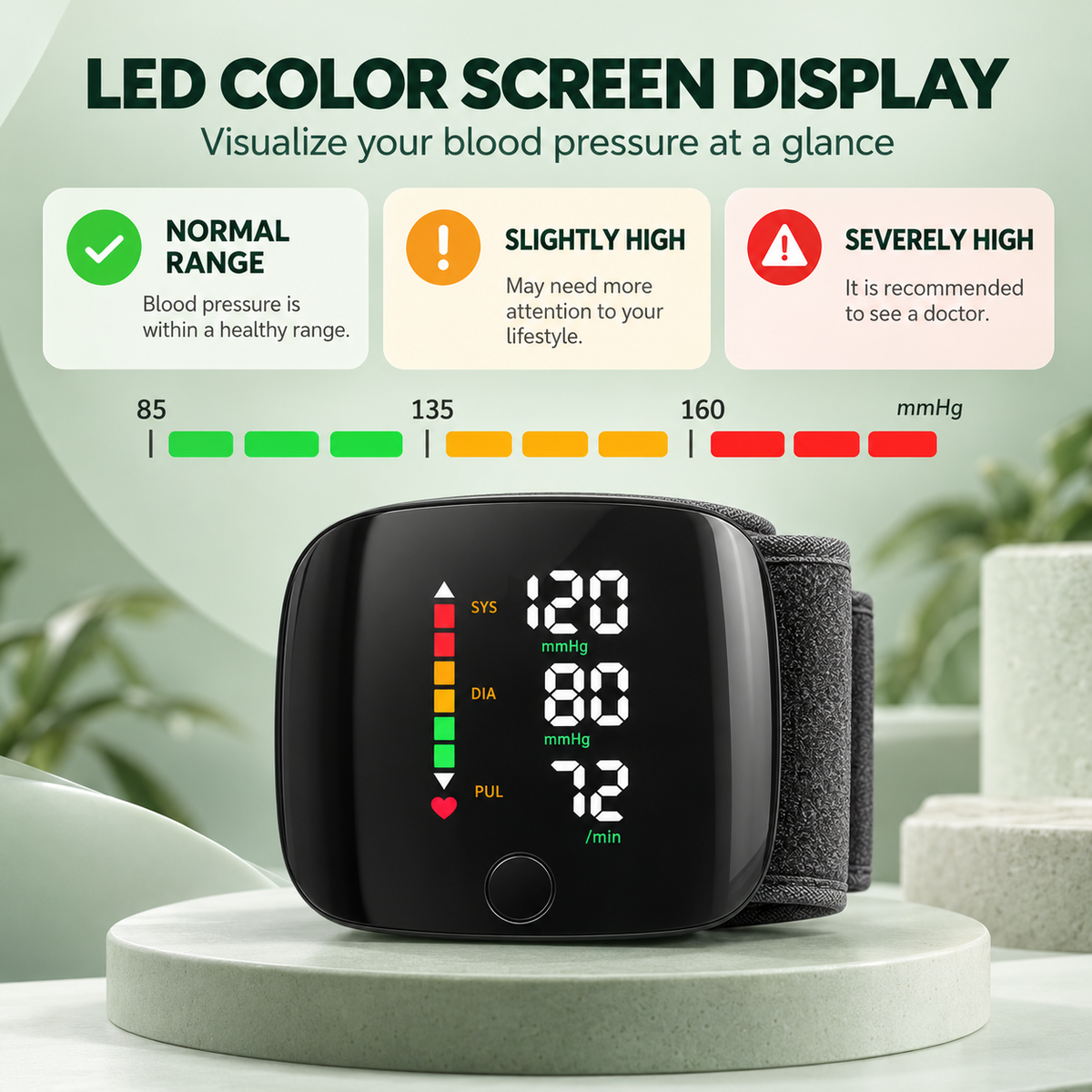 Medalvo Care Rechargeable Travel Blood Pressure Monitor